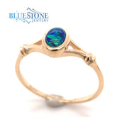 14kt Yellow Gold Opal Ring- Size 7.25